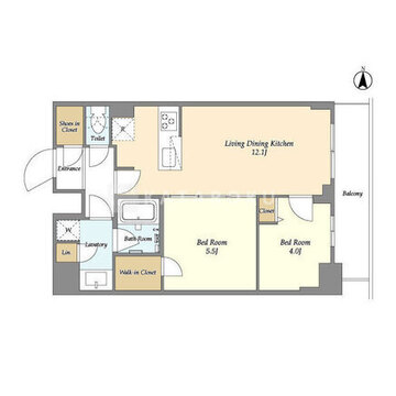 クラリティア入谷 1205 間取り図