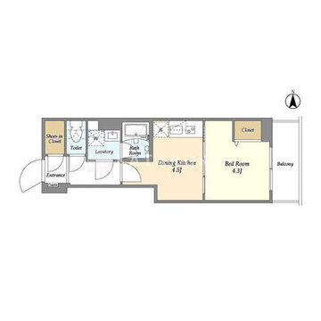 クラリティア入谷 708 間取り図