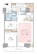 ブリリアイスト東雲キャナルコート 506 間取り図