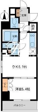 レジデンス両国駅前 801 間取り図