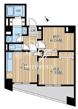 アブレスト西日暮里 901 間取り図
