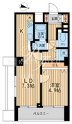 KDXレジデンス幡ヶ谷 1302 間取り図