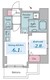 レジディア板橋本町プレイス 202 間取り図