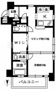 レジディア代々木2 301 間取り図