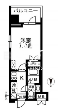 レジディア錦糸町 405 間取り図