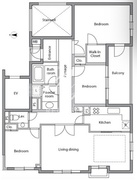 レジディア上目黒 201 間取り図