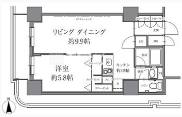 HF駒沢公園レジデンスタワー 1003 間取り図