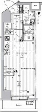 プレミアムキューブ代々木上原 503 間取り図