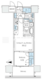 グランドシティタワー月島 1420 間取り図
