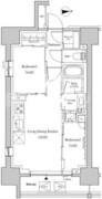 ザ・パークハビオSOHO高田馬場テラス 1105 間取り図