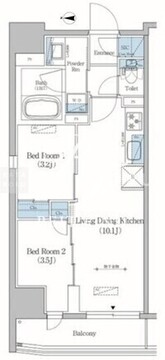 アーバネックス住吉 603 間取り図