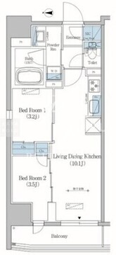 アーバネックス住吉 1003 間取り図