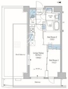 アーバネックス住吉 1302 間取り図