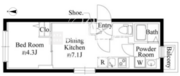 エルファーロ用賀2 301 間取り図