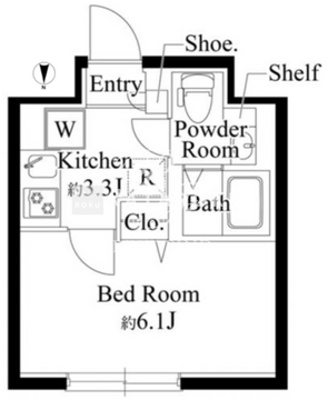 エルファーロ用賀2 302 間取り図