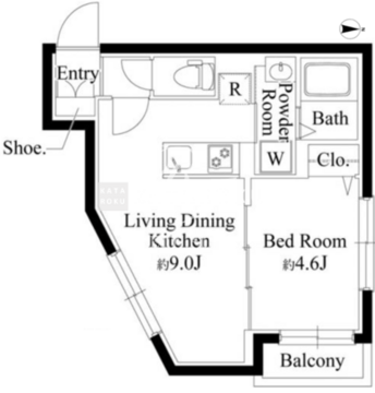 エルファーロ用賀2 403 間取り図
