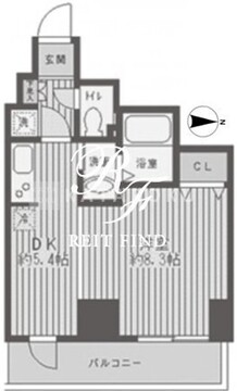 レジディア蒲田 804 間取り図