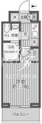 レジディア蒲田 1503 間取り図