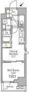 グランエール西日暮里サウス 403 間取り図