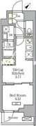 グランエール西日暮里サウス 502 間取り図