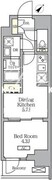 グランエール西日暮里サウス 702 間取り図
