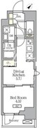 グランエール西日暮里サウス 703 間取り図