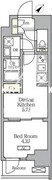 グランエール西日暮里サウス 802 間取り図