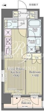オープンレジデンシア代々木 301 間取り図