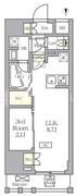 アジールコート王子 402 間取り図