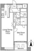 レジディア恵比寿南 302 間取り図