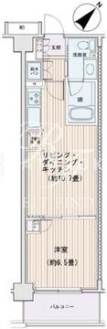 エスティメゾン豊洲レジデンス E-726 間取り図