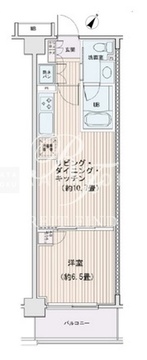 エスティメゾン豊洲レジデンス E-822 間取り図