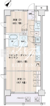 エスティメゾン豊洲レジデンス E-832 間取り図