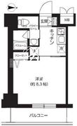 レクシード両国駅前 608 間取り図