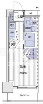 エスティメゾン大島 818 間取り図