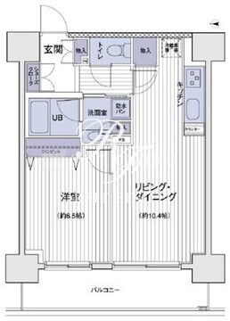 エスティメゾン大島 1506 間取り図