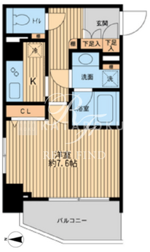 HF早稲田レジデンス 417 間取り図