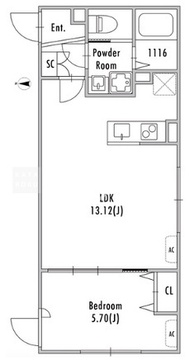 グランパセオ明大前4 101 間取り図