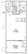 グランパセオ明大前4 301 間取り図