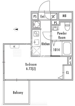 グランパセオ明大前4 402 間取り図