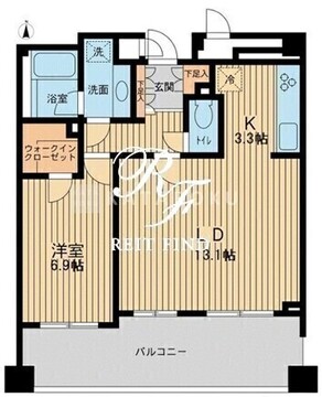 アーデン駒沢パークフロント 702 間取り図