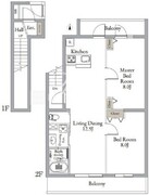 ベルメゾン中村橋サウス 202 間取り図