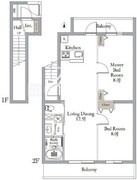 ベルメゾン中村橋サウス 204 間取り図