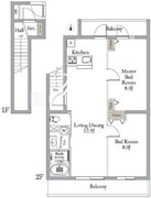 ベルメゾン中村橋サウス 206 間取り図