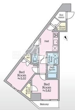 アイルグランデ押上ノース 506 間取り図