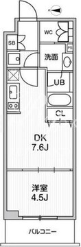 オルタナ中野 901 間取り図