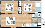 クリアル高田馬場3 102 間取り図