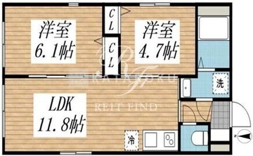 クリアル高田馬場3 102 間取り図