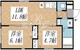 クリアル高田馬場3 201 間取り図