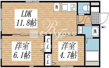 クリアル高田馬場3 301 間取り図
